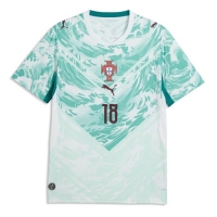 Camiseta Portugal Pedro Neto #18 Segunda Equipación Replica Mundial 2026 mangas cortas